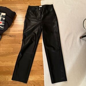 WILFRED Aritzia Melina High Waisted Vegan Leather Pants